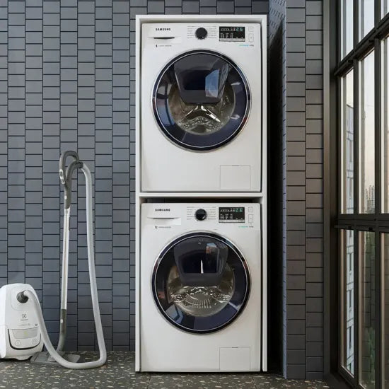 Cabinet for washer and dryer ECO, white, 176x67x65 cm
