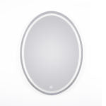 Oval White Light Mirror 60*80 cm