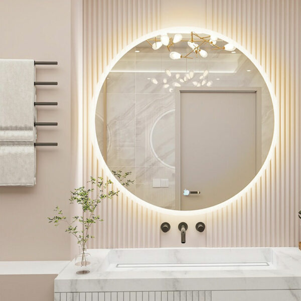 Erti Yellow Light Touch Mirror 80*80 cm