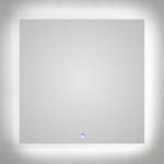 Square White Light Mirror 80*80 cm