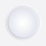 Rounded White Light Mirror 80 cm