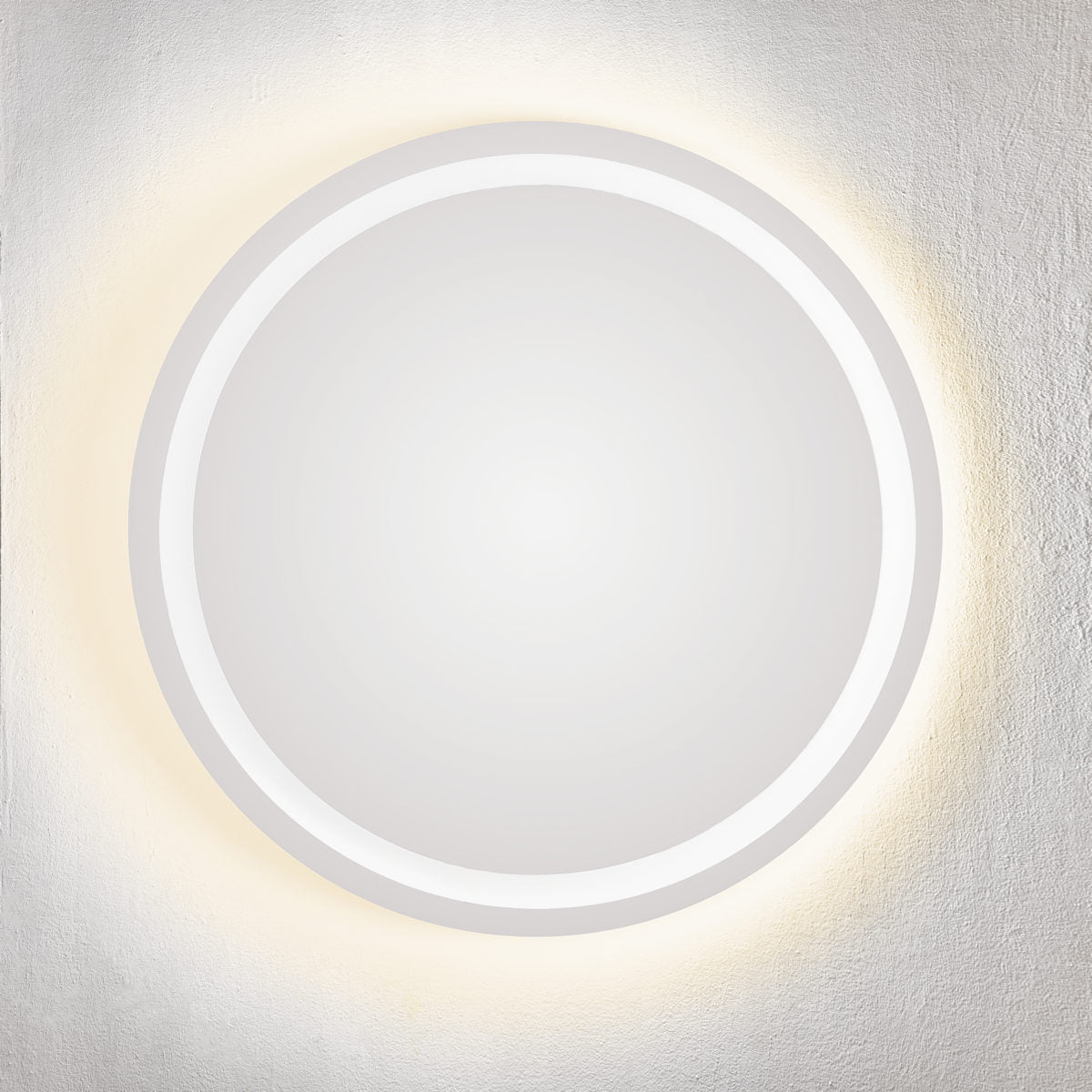 Rounded Warm Light Mirror 80 cm