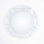 Rounded R White Light Mirror 70 cm