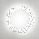 Rounded R White Light Mirror 70 cm