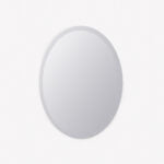 Oval White Light Mirror 80*60 cm