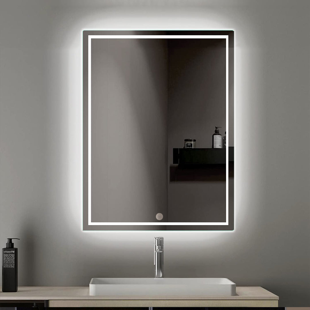 Nera White Light Touch Mirror 80*60 cm