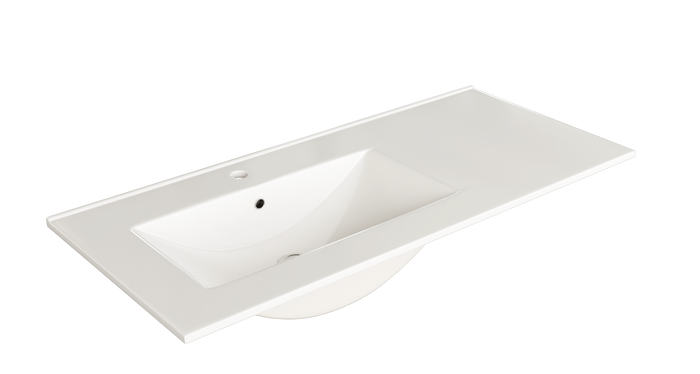 Siena 80cm Wall Hung Basin Unit - Stone Grey