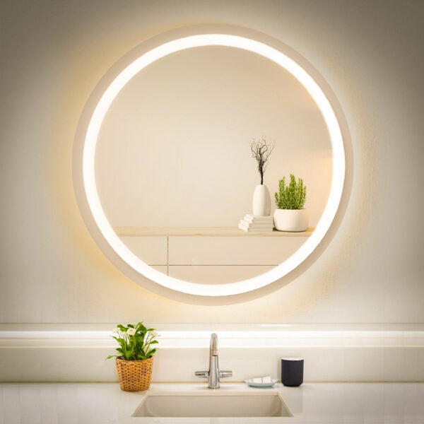 Werm Warm Light Mirror 80*80 cm