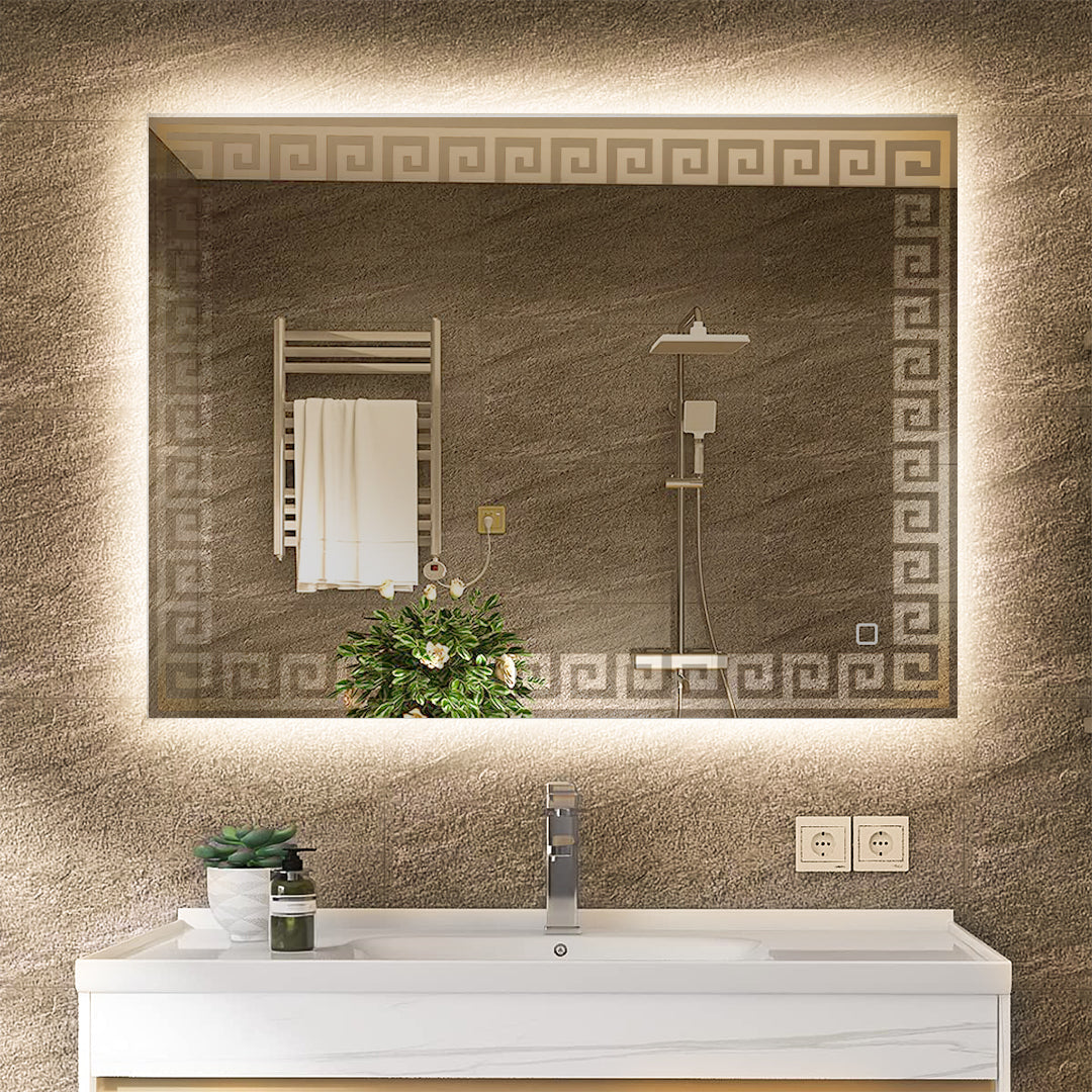 Roman Warm Light Mirror 60*80 cm