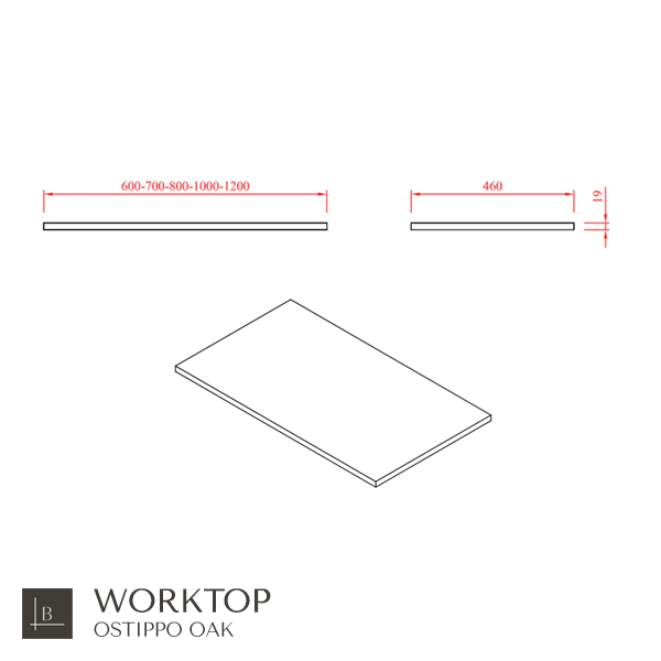 Celtic 60cm Wall Hung Basin Unit - Ostippo Oak