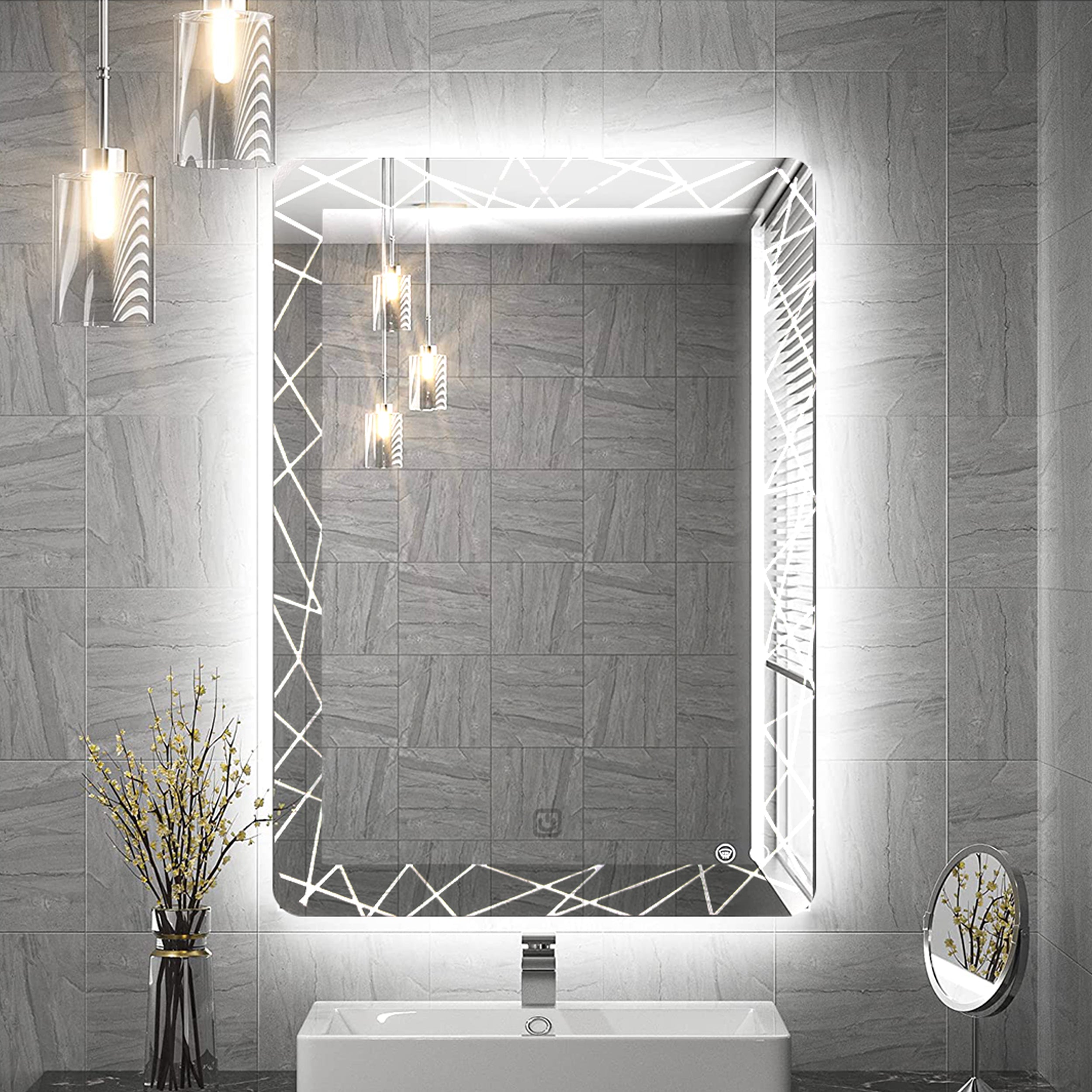 Recto X White Light Mirror 50*70 cm